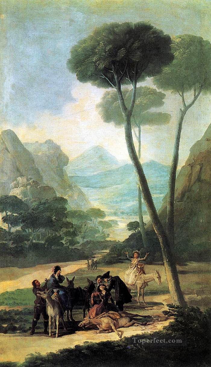 La Caída o El Accidente Francisco de Goya Pintura al óleo